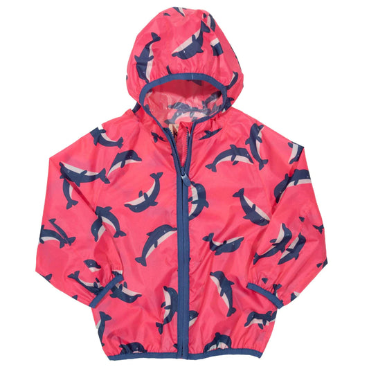 Girls Organic Dolphin Puddle Jacket | Oscar & Me | Baby & Children’s Clothing & Accessories