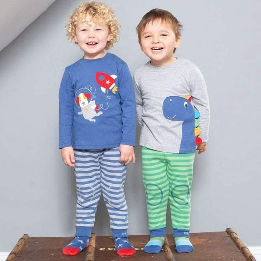 Baby Boys Organic Navy Stripy Joggers | Oscar & Me | Baby & Children’s Clothing & Accessories