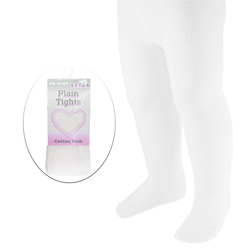 Baby Plain White Tights | Oscar & Me | Baby & Children’s Clothing & Accessories