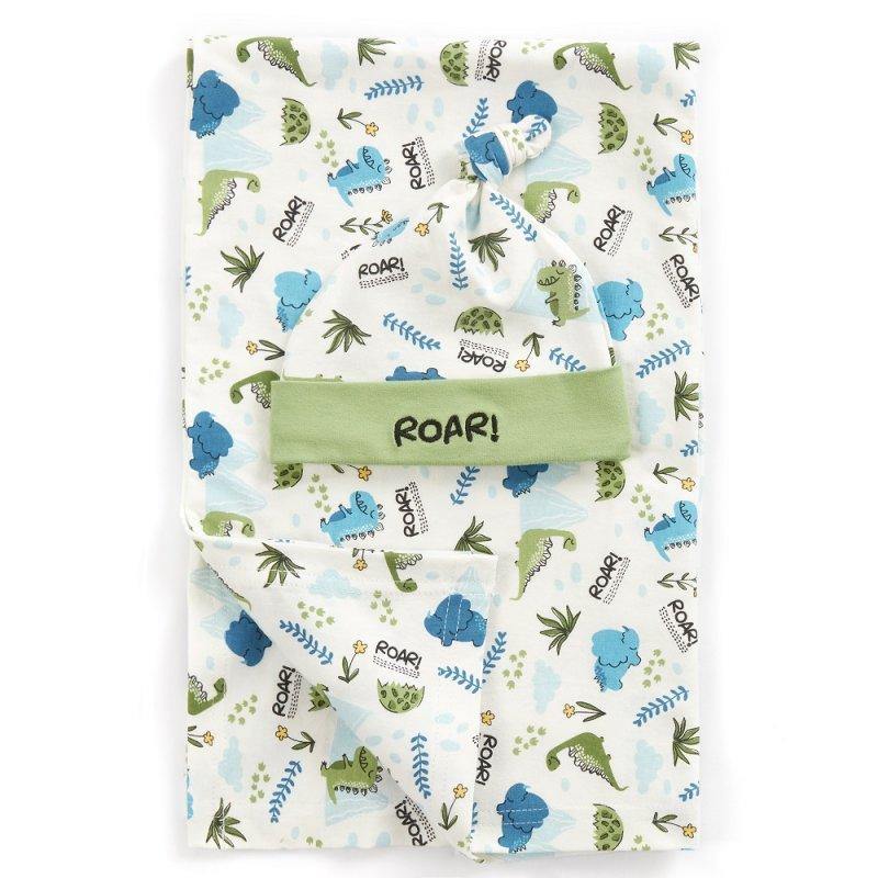 Baby Boys Hat & Swaddle Wrap Gift Set | Oscar & Me | Baby & Children’s Clothing & Accessories