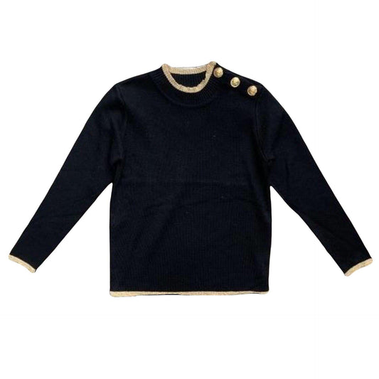 Girls Onyx Gold Knit Jumper | Oscar & Me | Baby & Children’s Clothing & Accessories
