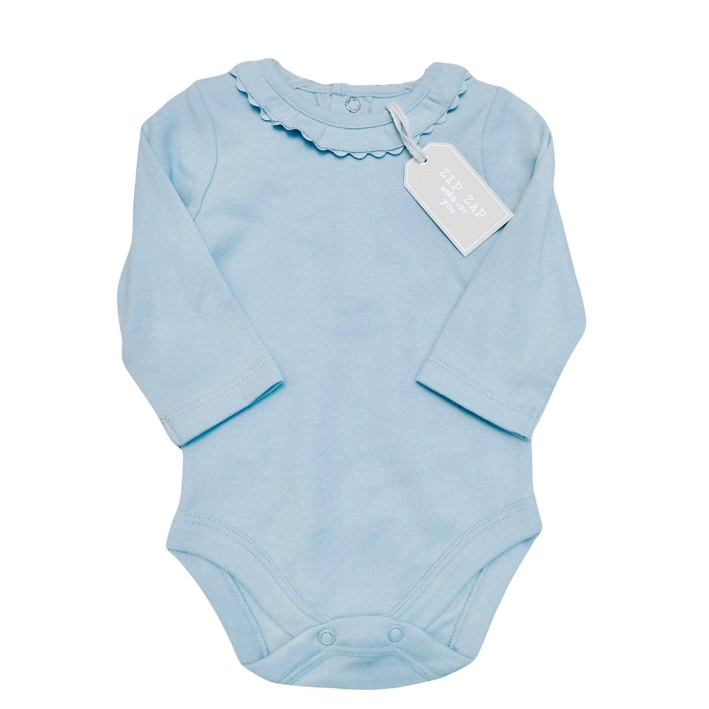 Baby Long Sleeve Scallop Collar Bodysuit | Oscar & Me | Baby & Children’s Clothing & Accessories