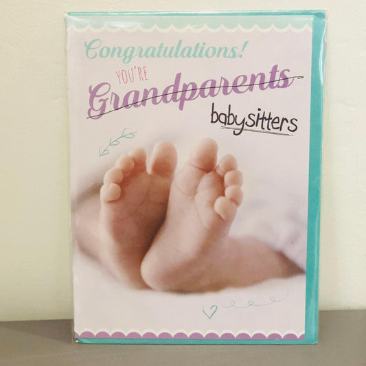Congratulations Babysitters Card | Oscar & Me | Baby & Children’s Clothing & Accessories