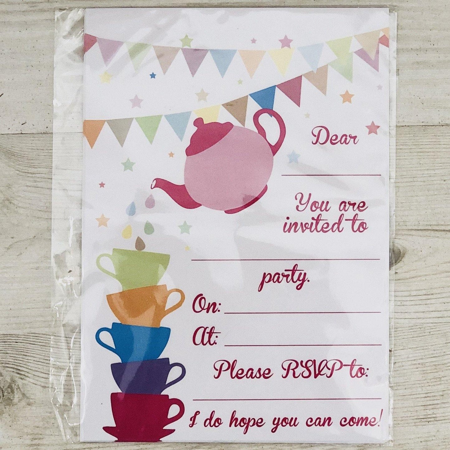 Tea Party Invitations | Oscar & Me | Baby & Children’s Clothing & Accessories