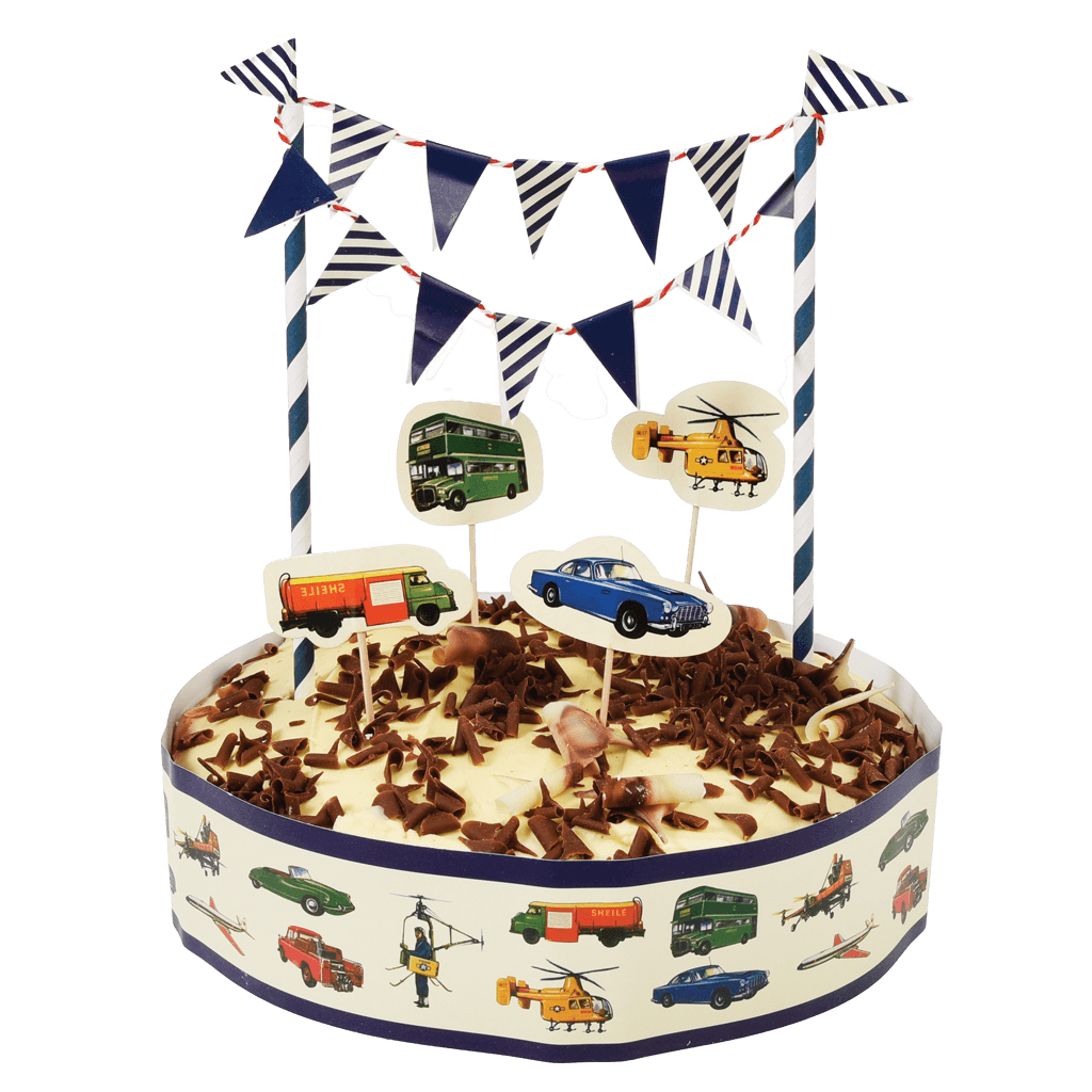 Vintage Transport Cake Decorations | Oscar & Me | Baby & Children’s Clothing & Accessories