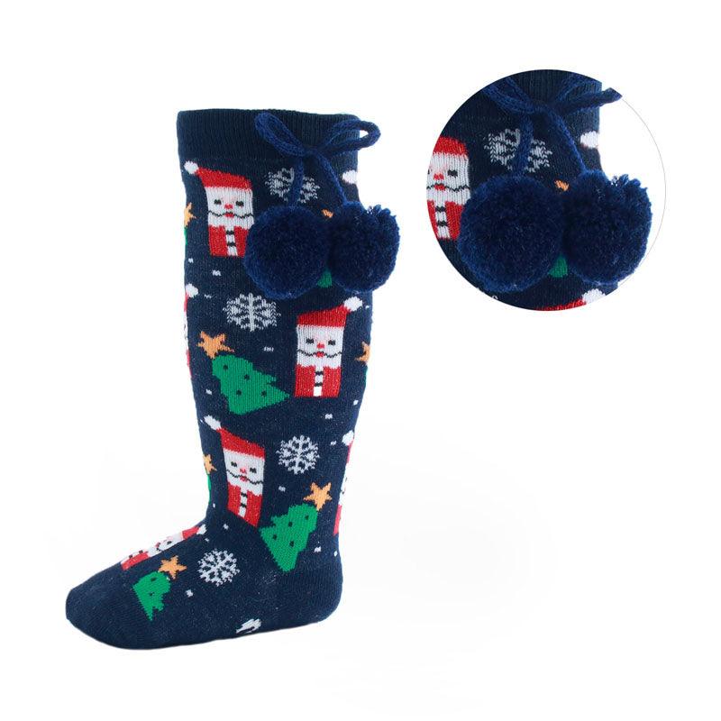 Baby Christmas Knee High Pom Pom Socks | Oscar & Me | Baby & Children’s Clothing & Accessories