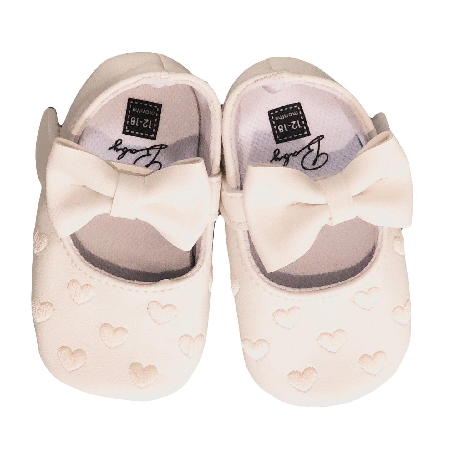 Heart Embroidered Pram Shoes | Oscar & Me | Baby & Children’s Clothing & Accessories
