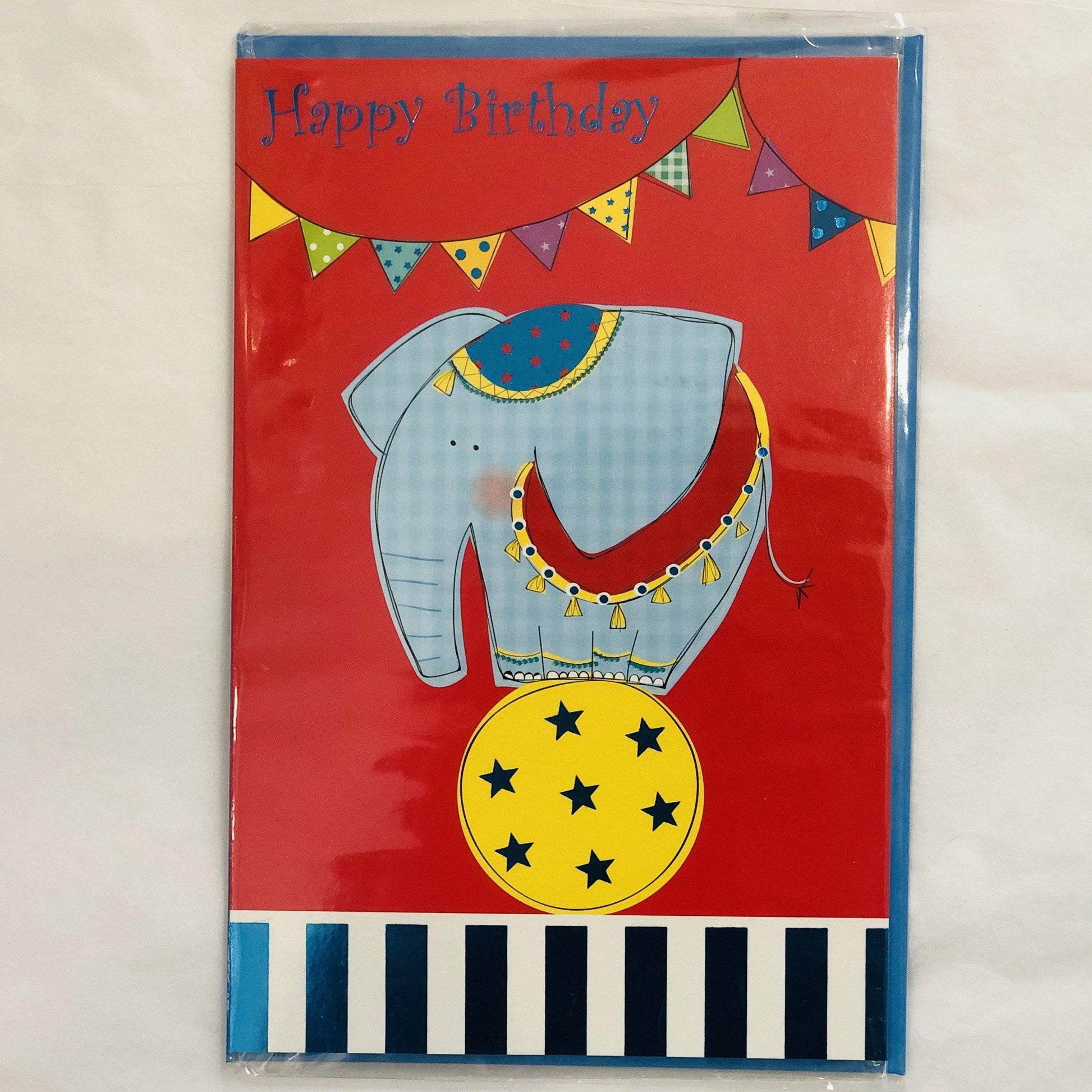 Elephant Happy Birthday Card | Oscar & Me | Baby & Children’s Clothing & Accessories