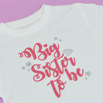 Girls Big Sister to Be T-Shirt | Oscar & Me | Baby & Children’s Clothing & Accessories