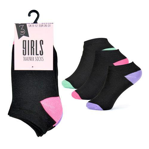 Girls 3 pack Trainer Socks | Oscar & Me | Baby & Children’s Clothing & Accessories