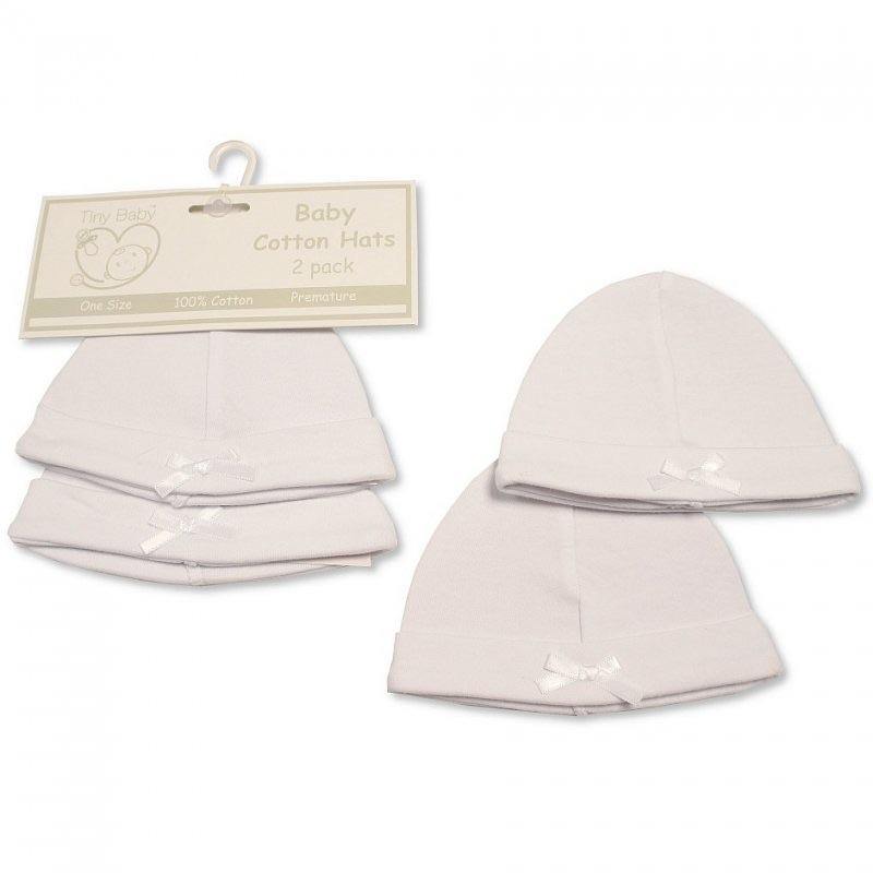 Baby Cotton White Hats with Bow | Oscar & Me | Baby & Children’s Clothing & Accessories