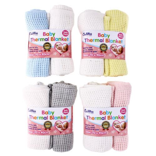 Twin Pack Thermal Blankets | Oscar & Me | Baby & Children’s Clothing & Accessories