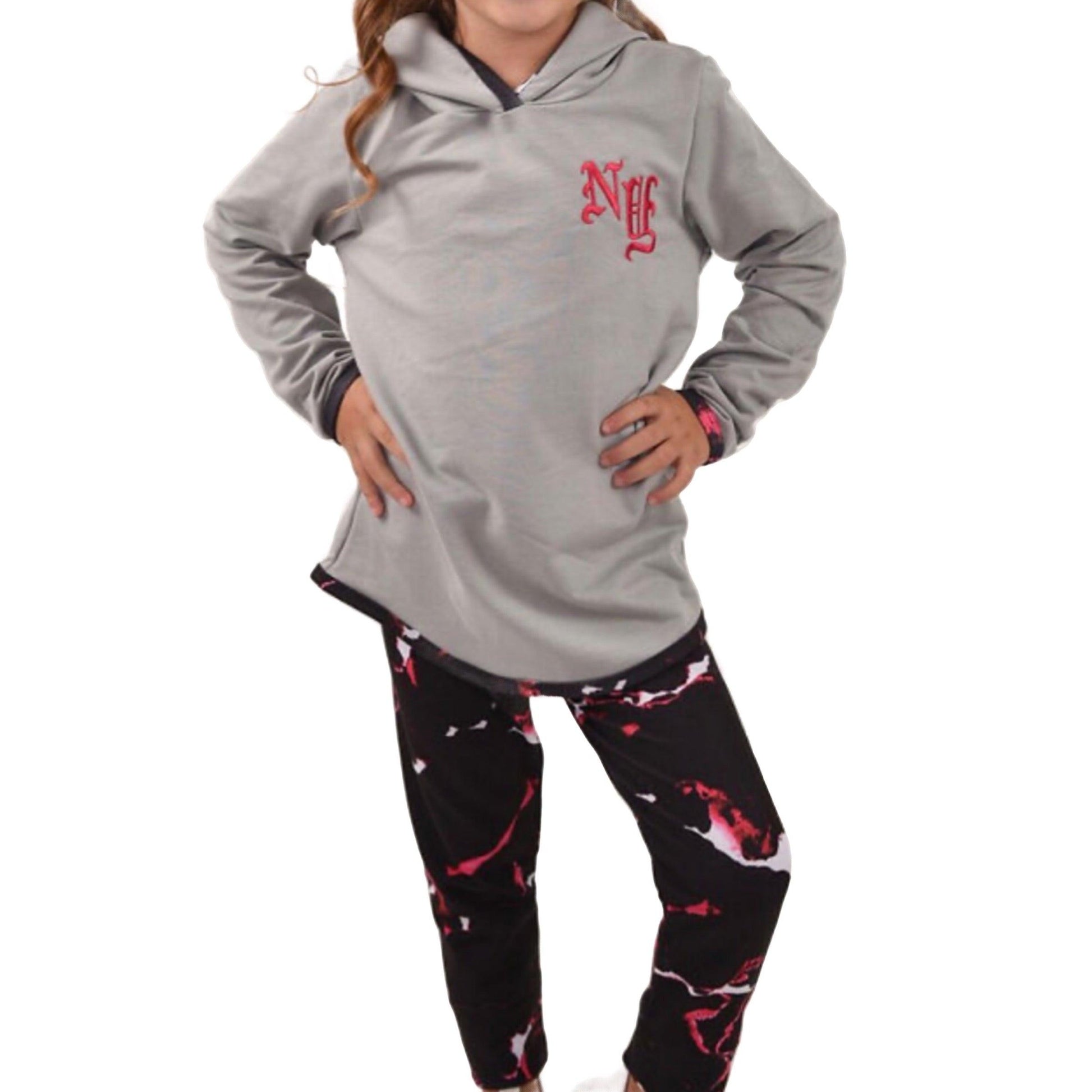 Girls Hoodie Leggings Outfit – Oscar Me - Main Image