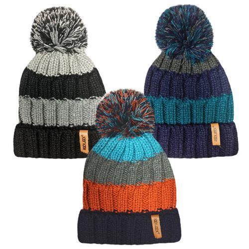Boys Thermal Stripe Knitted Bobble Hat | Oscar & Me | Baby & Children’s Clothing & Accessories
