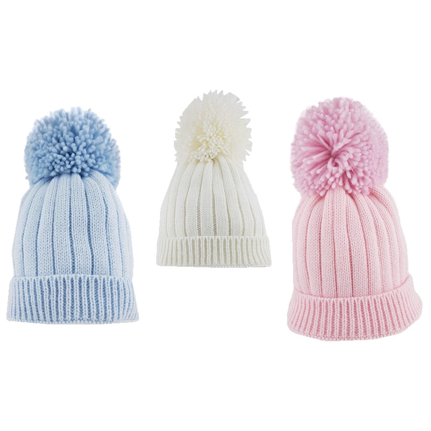 Baby Ribbed Pom Pom Hat | Oscar & Me | Baby & Children’s Clothing & Accessories