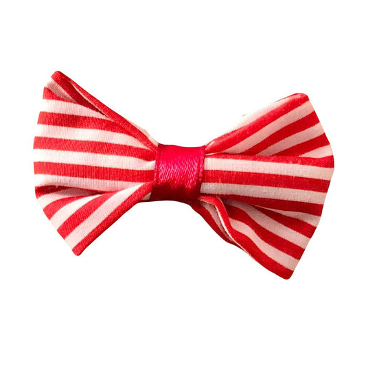 Red Stripe Hair Bow | Oscar & Me | Baby & Children’s Clothing & Accessories